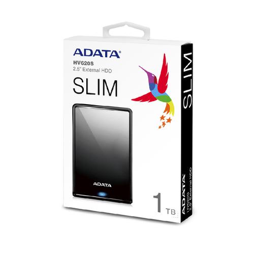 ADATA 1TB HV620S USB3.1 Slim 0.5 in 2.5-inch Disco Duro Portátil Negro